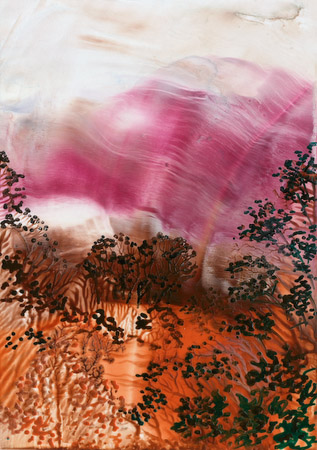 Copper Sunrise - Dales Impressions Encaustic Art Print