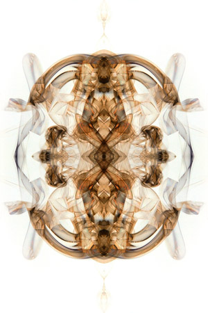 Smoke Kaleidoscope II (Orange/Brown Crystals) - Working with Nature's Art
