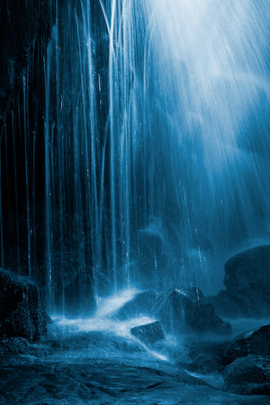 Cerulean Enchantment - Creative Moonlight at Catrake Force, Keld, North Yorkshire, England