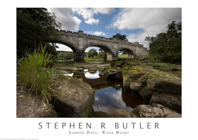 Summer Days - Footbridge over the River Wharfe, near The Strid